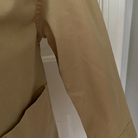 Child's Khaki Trench Coat, Jacket. Uncle Cotton, S. 6-7, Like New - Picture 3 of 14